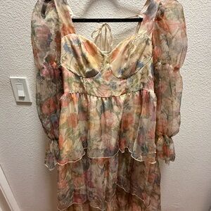 SHEIN Floral Multicolor Dress